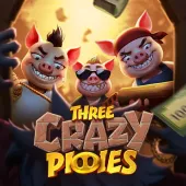 Three crazy piggies